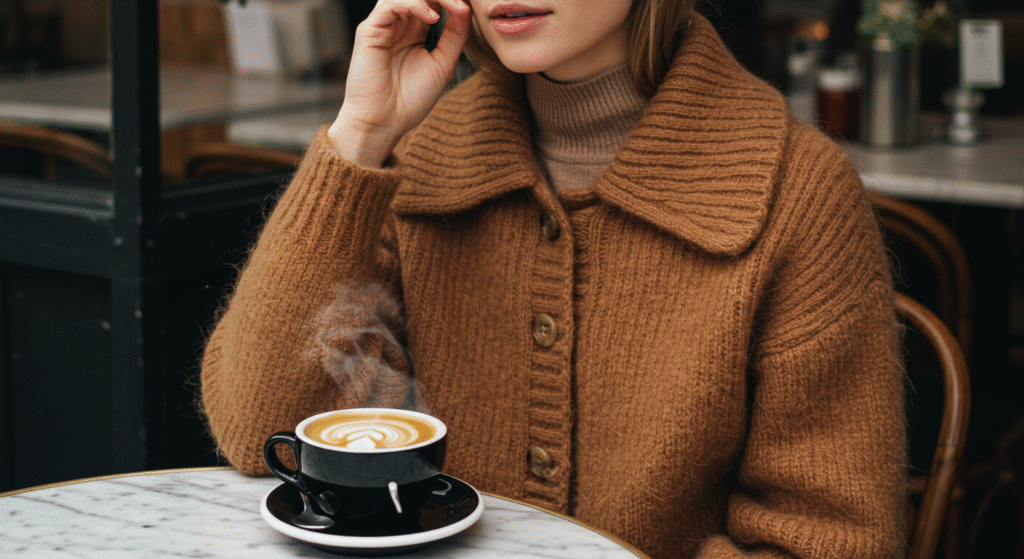Striped Sweater Jacket: The Must-Have Layering Piece for Every Season 4 Aritzia Wilfred Fuzzy Wool Blend Sweater Jacket