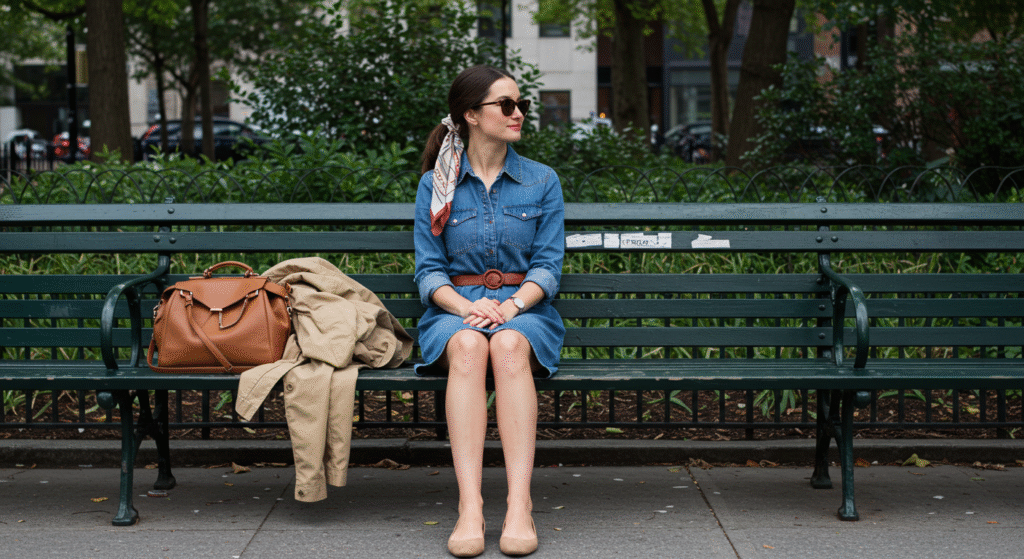 18 Spring Outfit Ideas to Refresh Your Wardrobe in 2026 6 Belted Chambray Shirt Dress