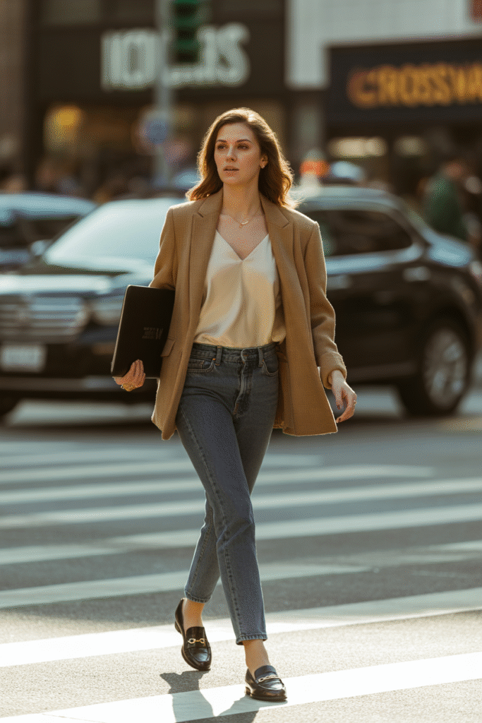 10 Fall Outfits With Jeans: Cozy, Chic and Totally Doable 3 Blazer and Jeans