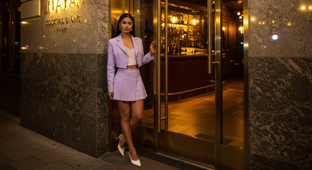 18 Spring Outfit Ideas to Refresh Your Wardrobe in 2026 14 Cropped Blazer with Coordinating Mini Skirt