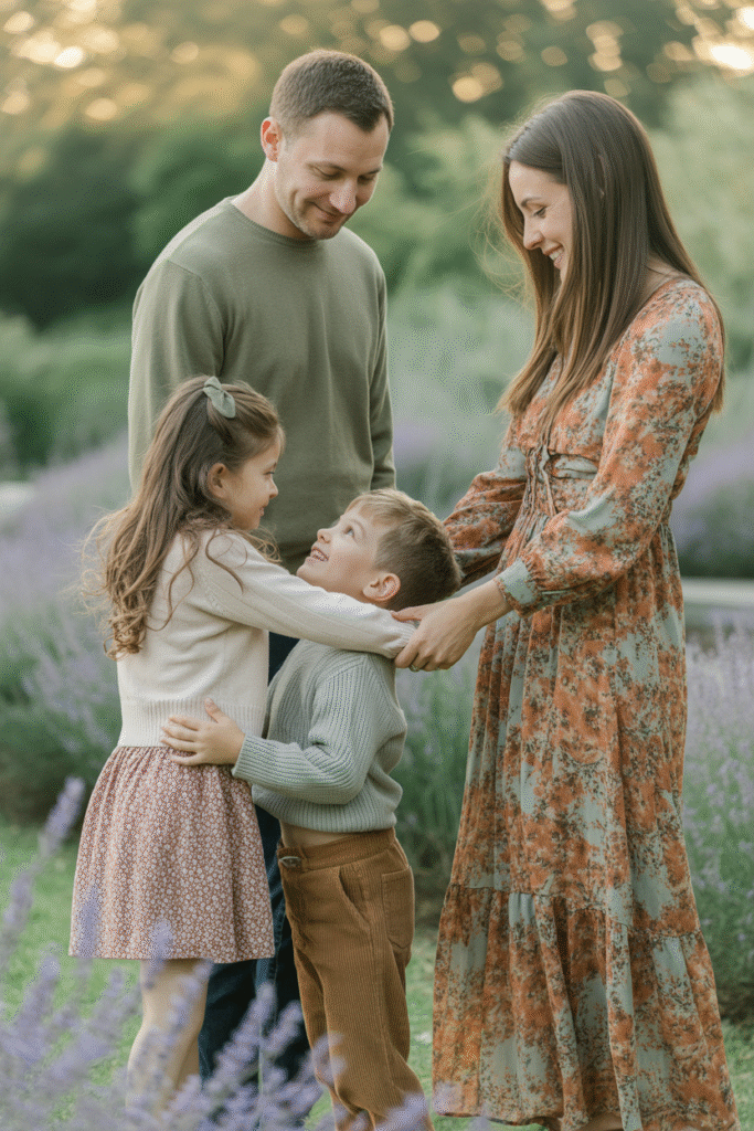 14 Fall Family Photo Outfits Ideas for Picture-Perfect Memories 11 Fairytale Florals and Muted Tones
