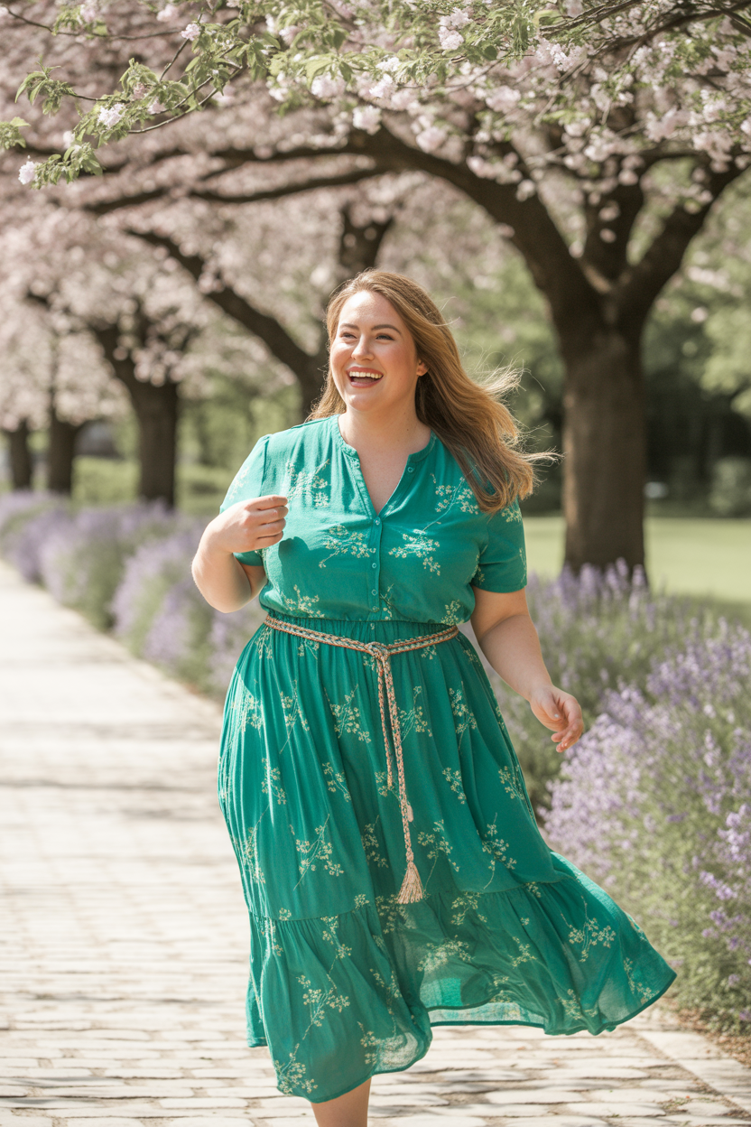 Flattering Spring Outfit Ideas for Curvy Women
