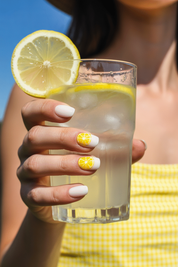 Square Nail Designs: 17 Simple, Clean Ideas for Minimalist Perfection 12 Fruit Art
