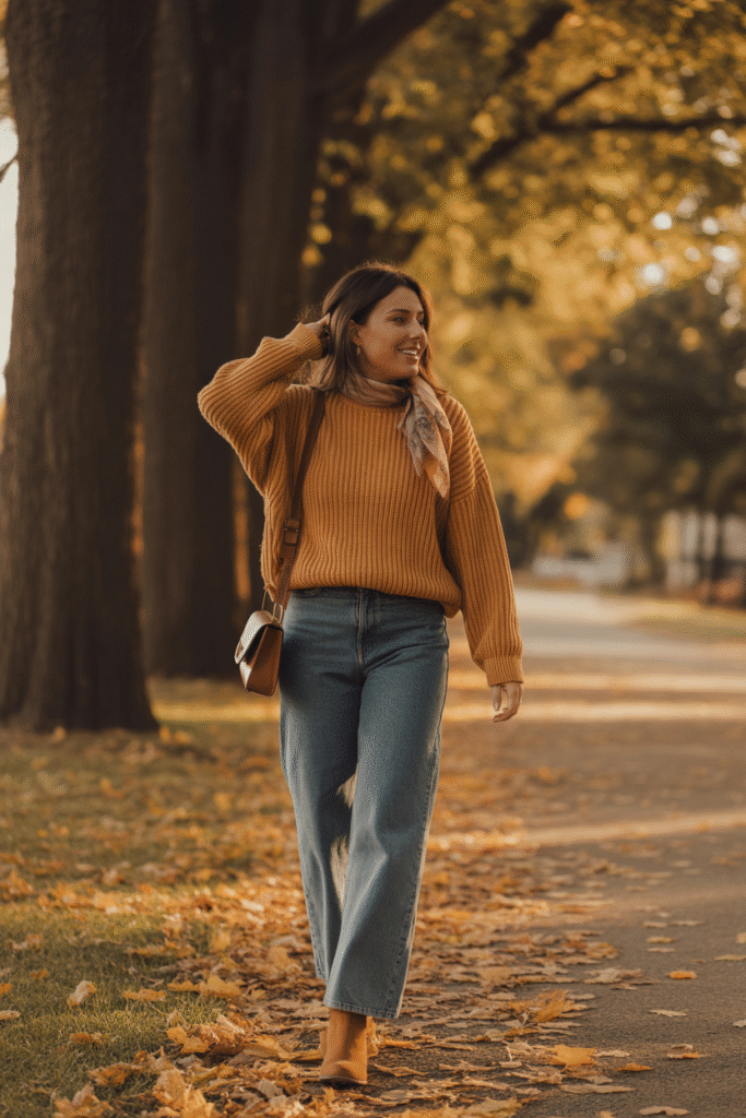 Knit Sweater and Ankle Boots