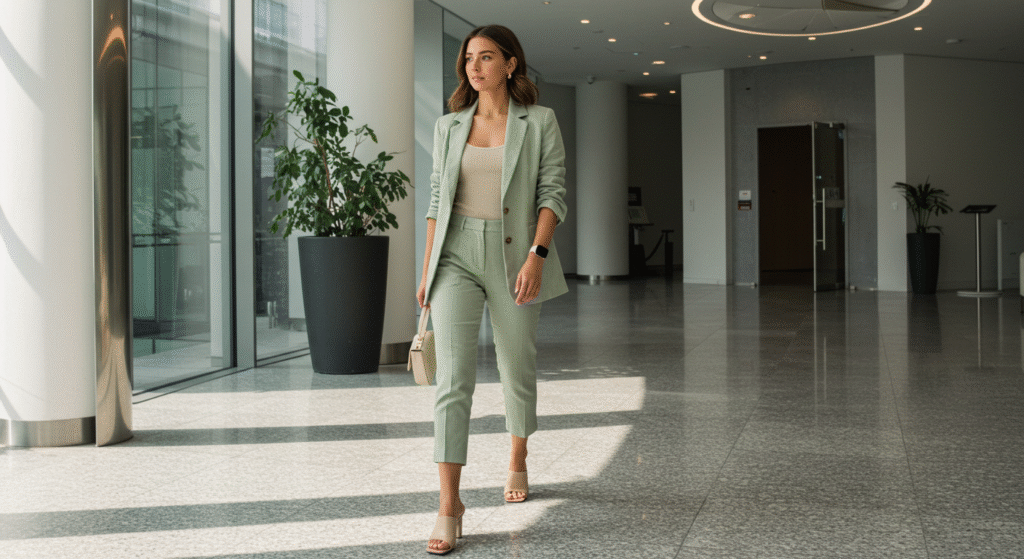 18 Spring Outfit Ideas to Refresh Your Wardrobe in 2026 5 Lightweight Blazer with Cigarette Trousers