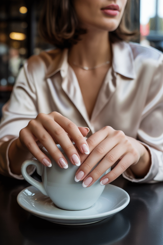 12 Short Nails Design : Cute and Easy Ideas for 2025 3 Micro French Manicure