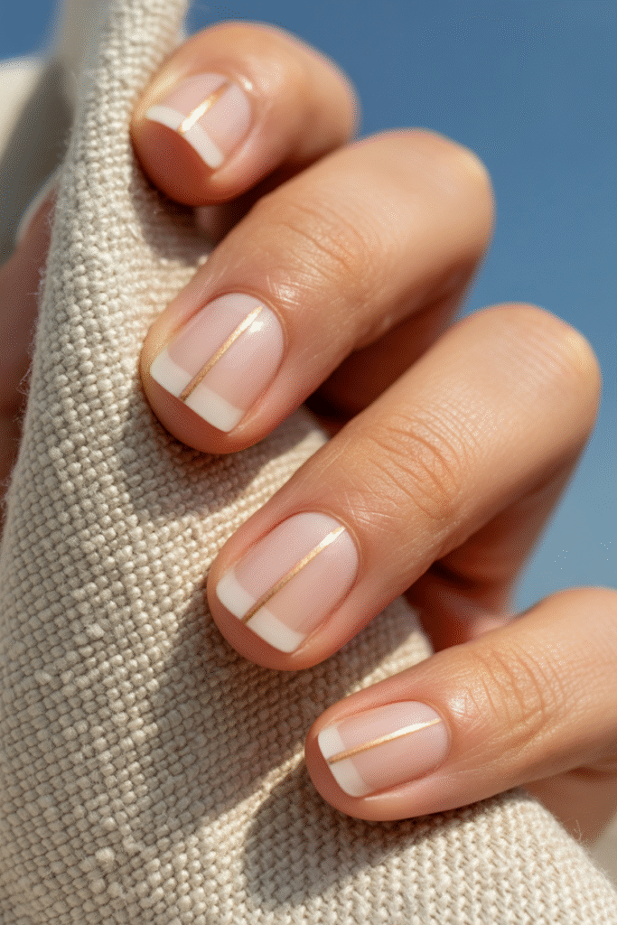Square Nail Designs: 17 Simple, Clean Ideas for Minimalist Perfection 5 Minimalist Lines