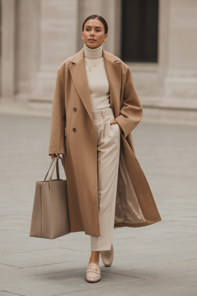 17 Trendy Fall Outfit Ideas to Refresh Your Wardrobe 8 Monochrome Neutrals