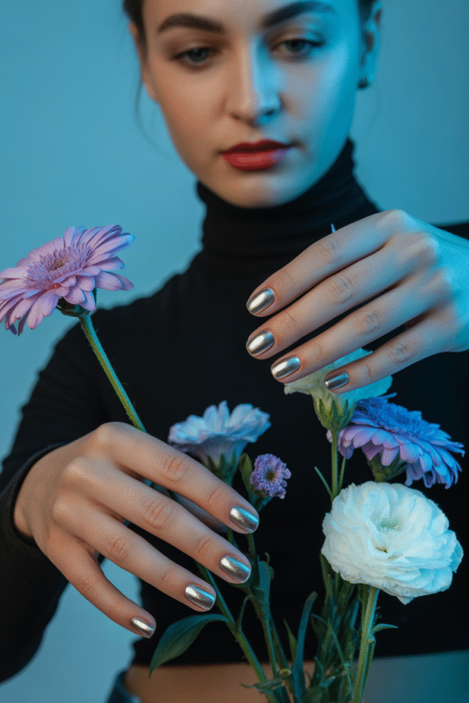 12 Short Nails Design : Cute and Easy Ideas for 2025 6 Negative Space Lines