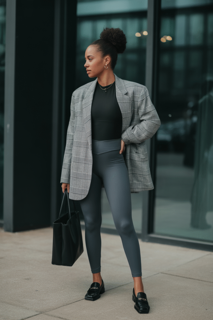 Oversized Blazer and Leggings