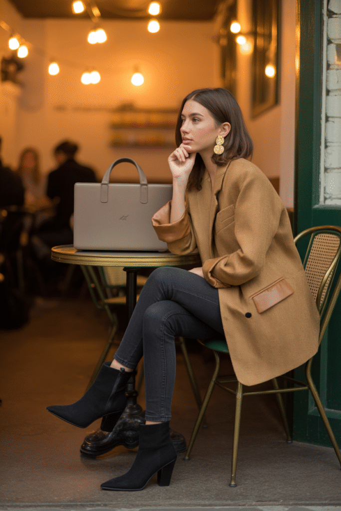 Oversized Blazer and Skinny Jeans