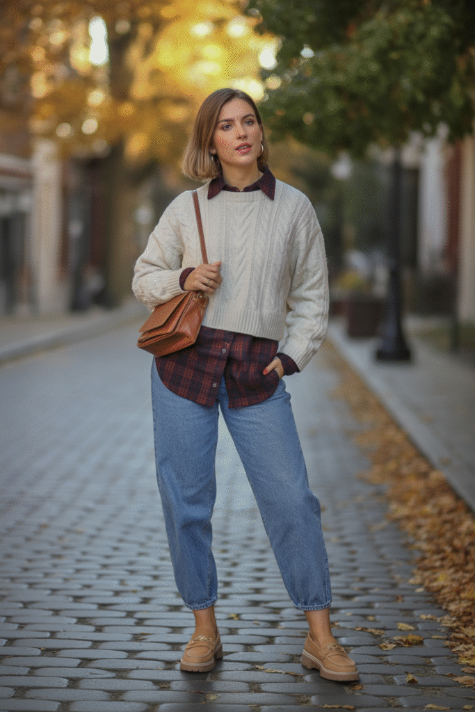 13 Fierce Fall Layered Outfits: Stay Toasty, Look Fabulous and Slay 3 Oversized Sweater with a Button Down Shirt
