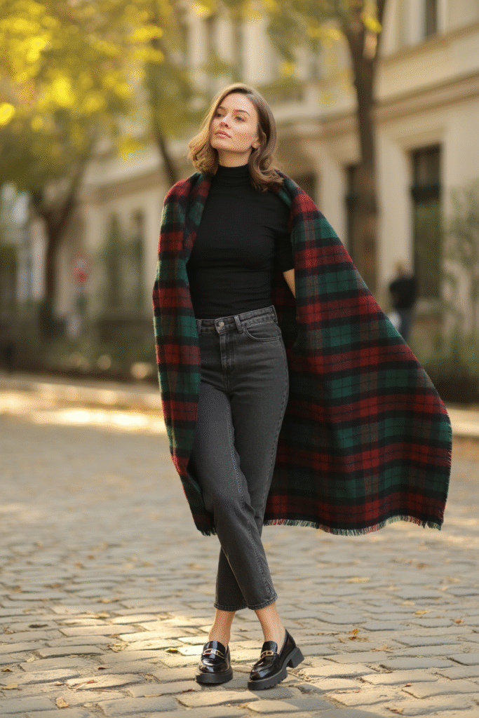13 Fierce Fall Layered Outfits: Stay Toasty, Look Fabulous and Slay 7 Plaid Scarf as a Statement Layer