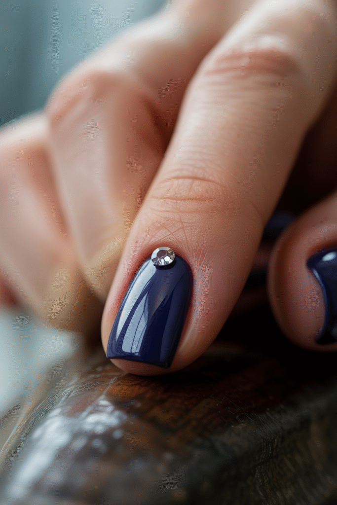 Square Nail Designs: 17 Simple, Clean Ideas for Minimalist Perfection 16 Rhinestone Embellishments