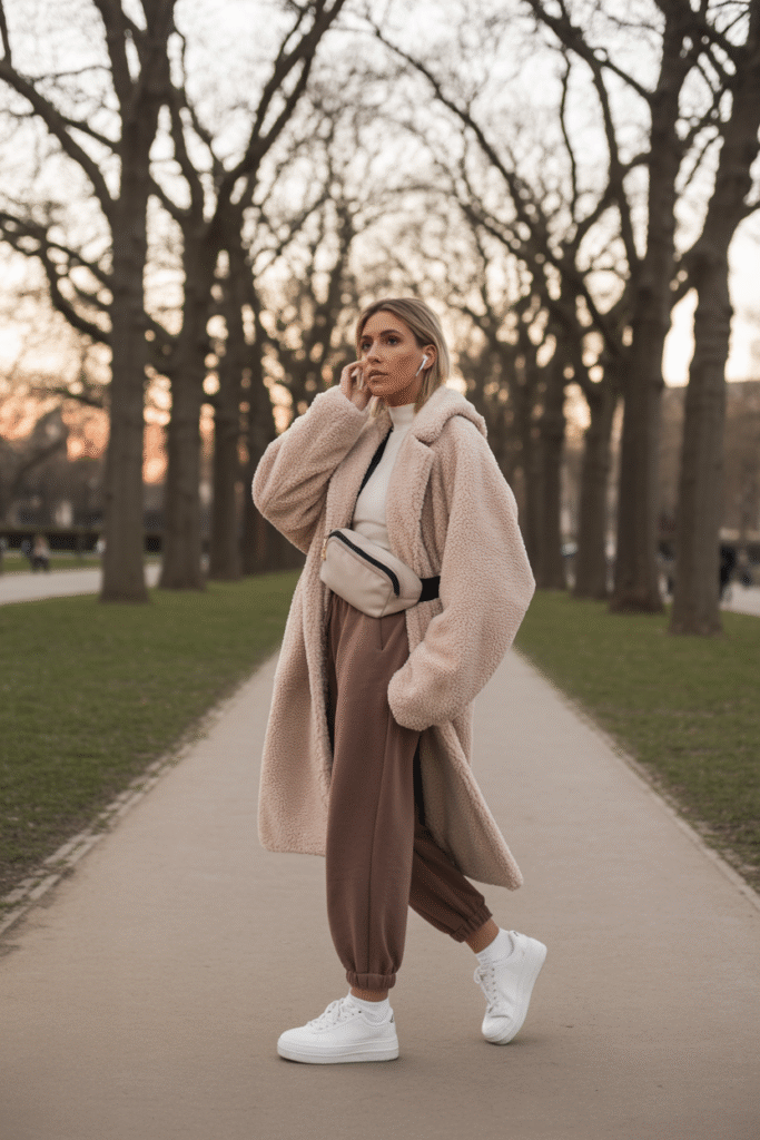 Teddy Coat and Joggers