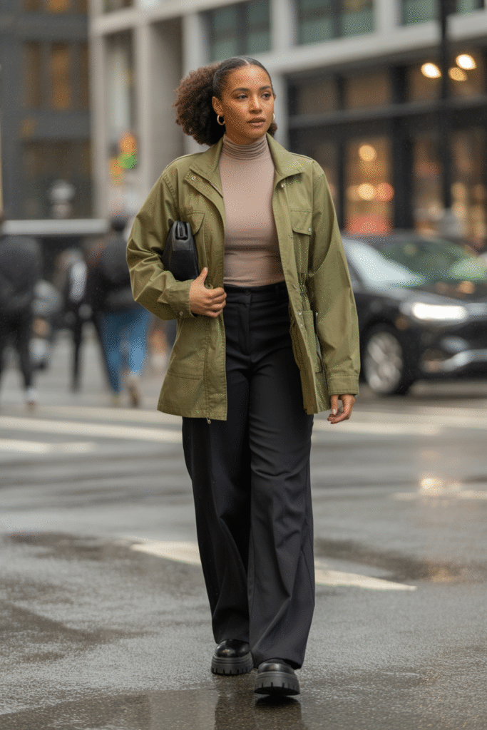 Utility Jacket and Wide Leg Pants