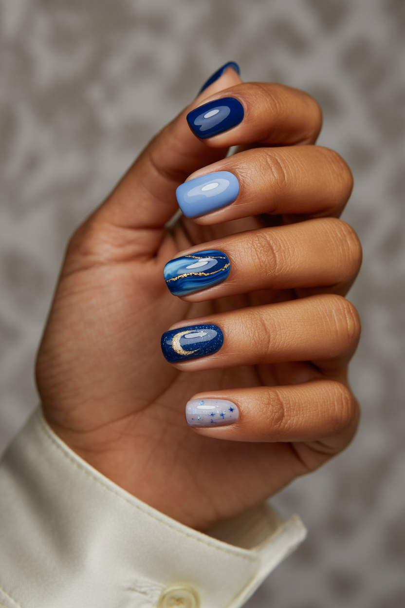 18 Stunning Trendy Blue Nails Design for Every Style and Occasion 1 Blue Nails Design