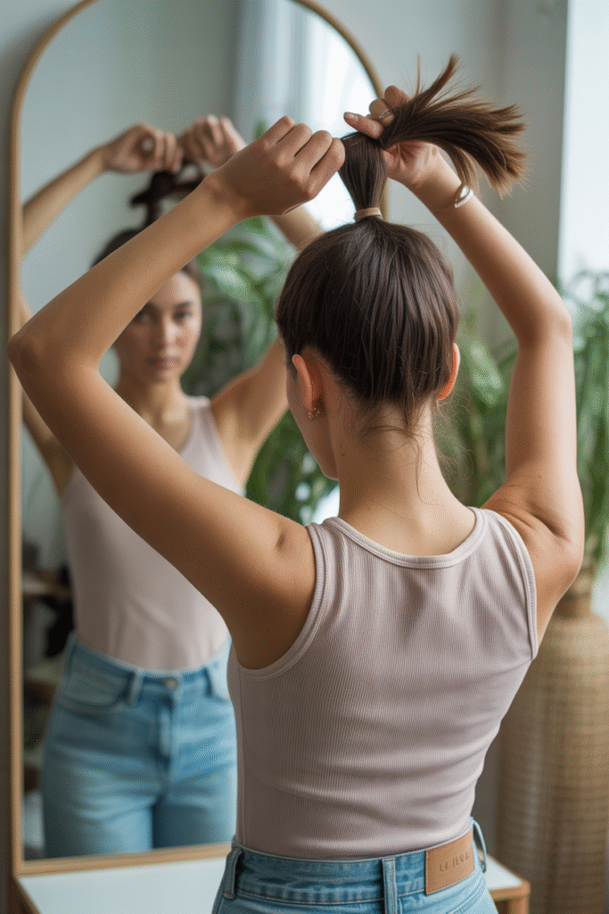 5 Minute Messy Buns: Chic Styles in No Time 4 Create a High Ponytail
