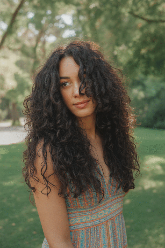 15 Ideas Long Layers with Face Framing Pieces 10 Curly Long Layers with Defined Framing