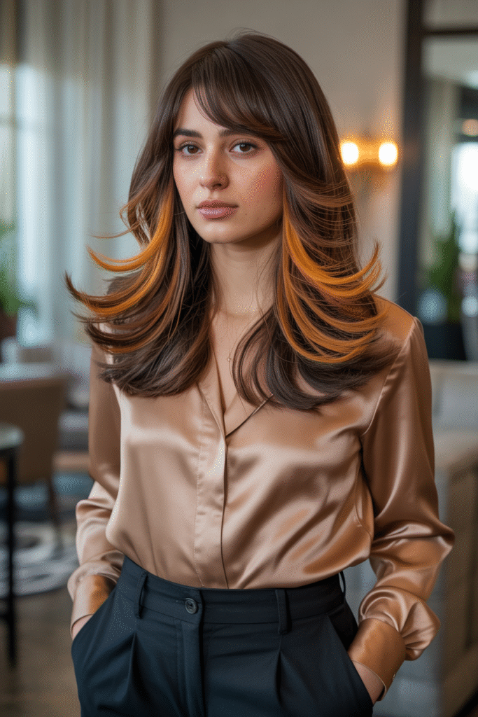 15 Honey Brown Balayage Ideas for a Sun-Kissed Look 5 Honey Caramel Swirl