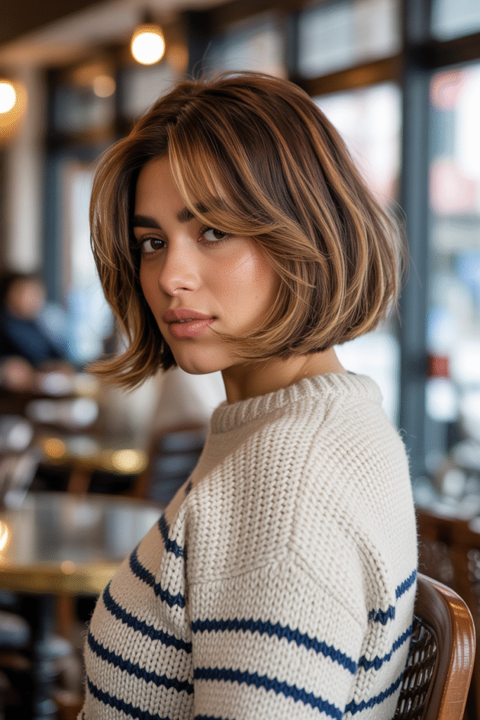 15 Honey Brown Balayage Ideas for a Sun-Kissed Look 8 Honey-Kissed Bob
