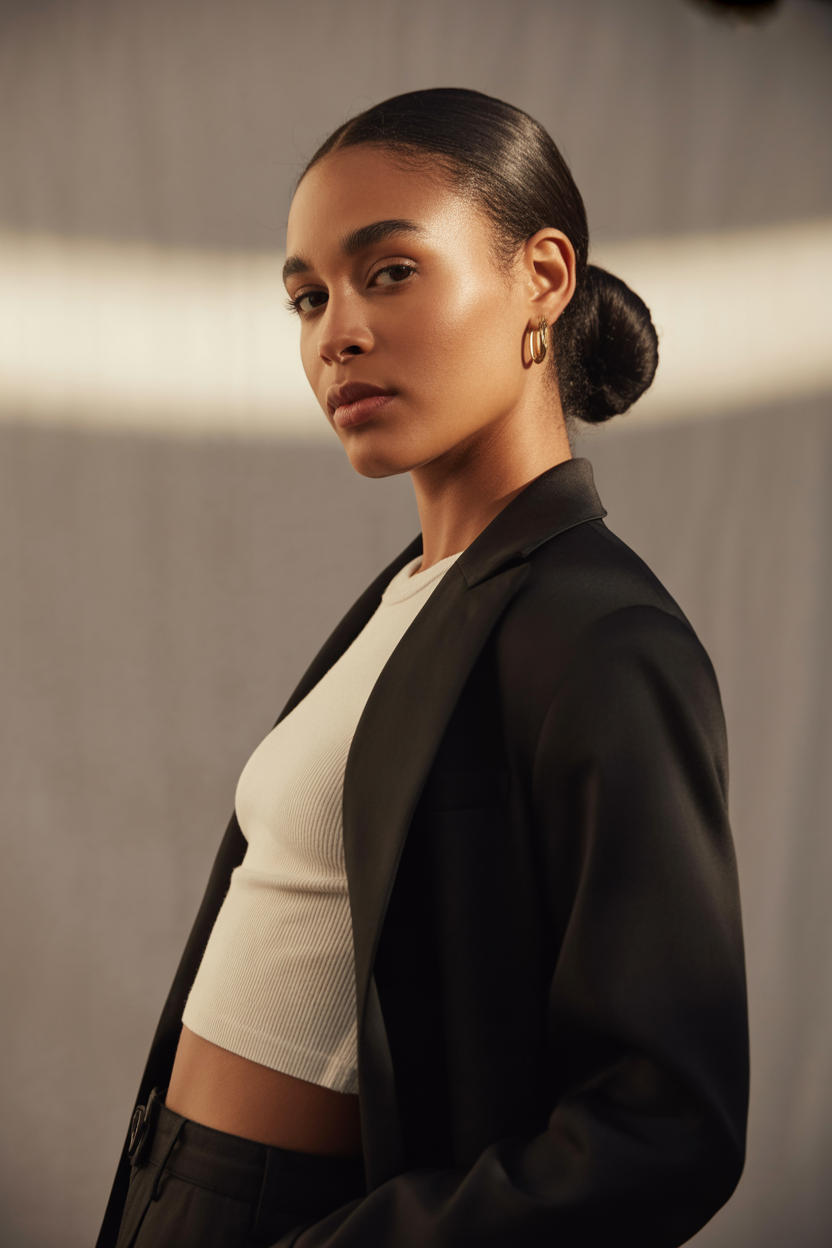 14 Effortlessly Chic Low Bun Hairstyles for Black Women 1 Low Bun Hairstyles for Black Women