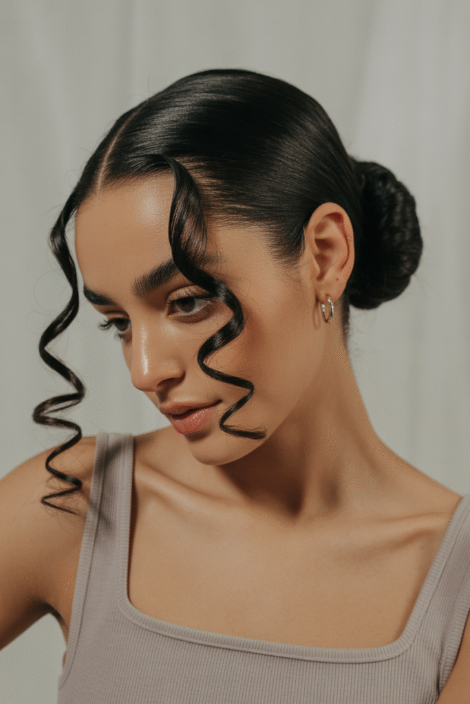 14 Effortlessly Chic Low Bun Hairstyles for Black Women 10 Low Bun with Face Framing Pieces