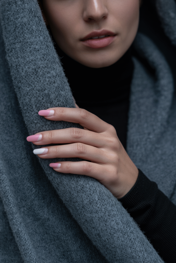 16 Stunning Pink and White Ombre Nail Designs Soft, Chic and Trendy 4 Matte Finish Ombre