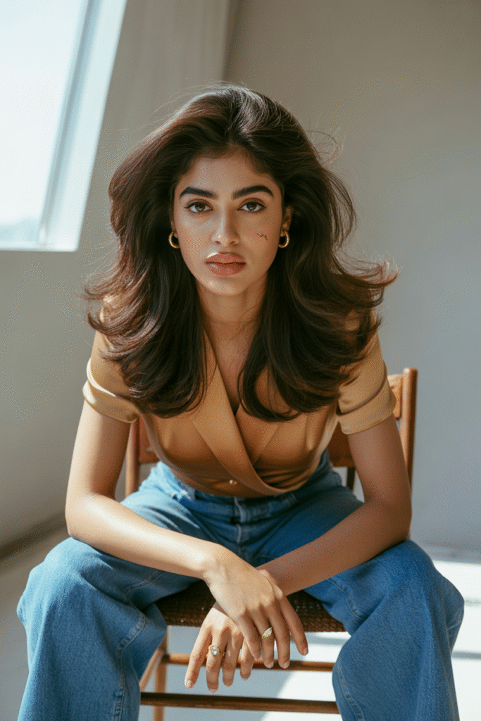 12 Butterfly Haircut Ideas with Curtain Bangs (2025) 2 The Classic 70s Butterfly