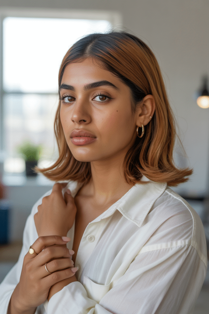 15 Honey Brown Balayage Ideas for a Sun-Kissed Look 2 The Classic Honey Melt