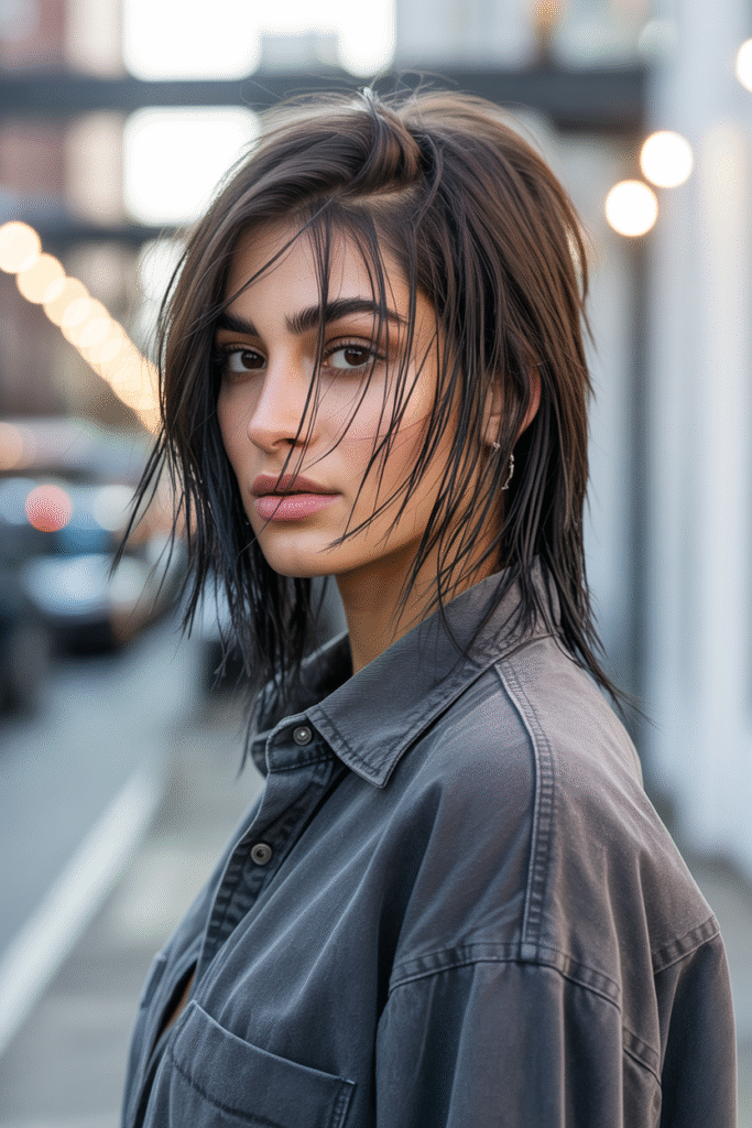10 Long Layers with Curtain Bangs for a Fresh Look 10 The Edgy Razor Cut Layers