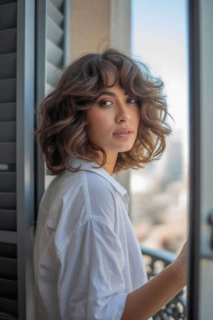 12 Butterfly Haircut Ideas with Curtain Bangs (2025) 13 The Low Maintenance Wavy Butterfly