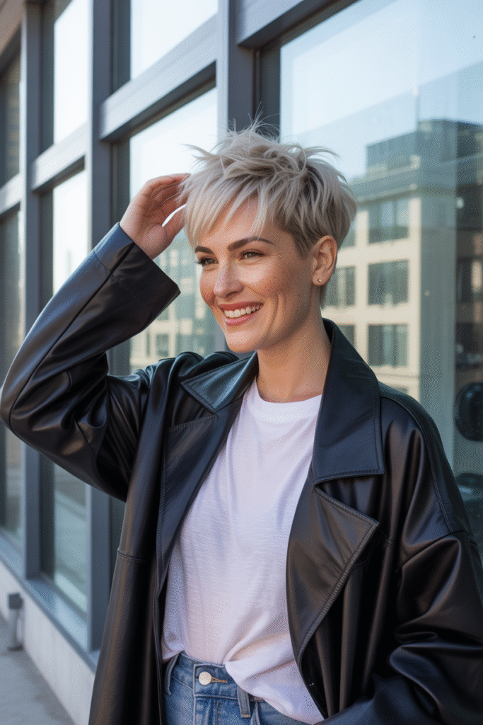 Age Defying Beauty: 13 Best Hairstyles for Women Over 40 2 The Playful Pixie Cut