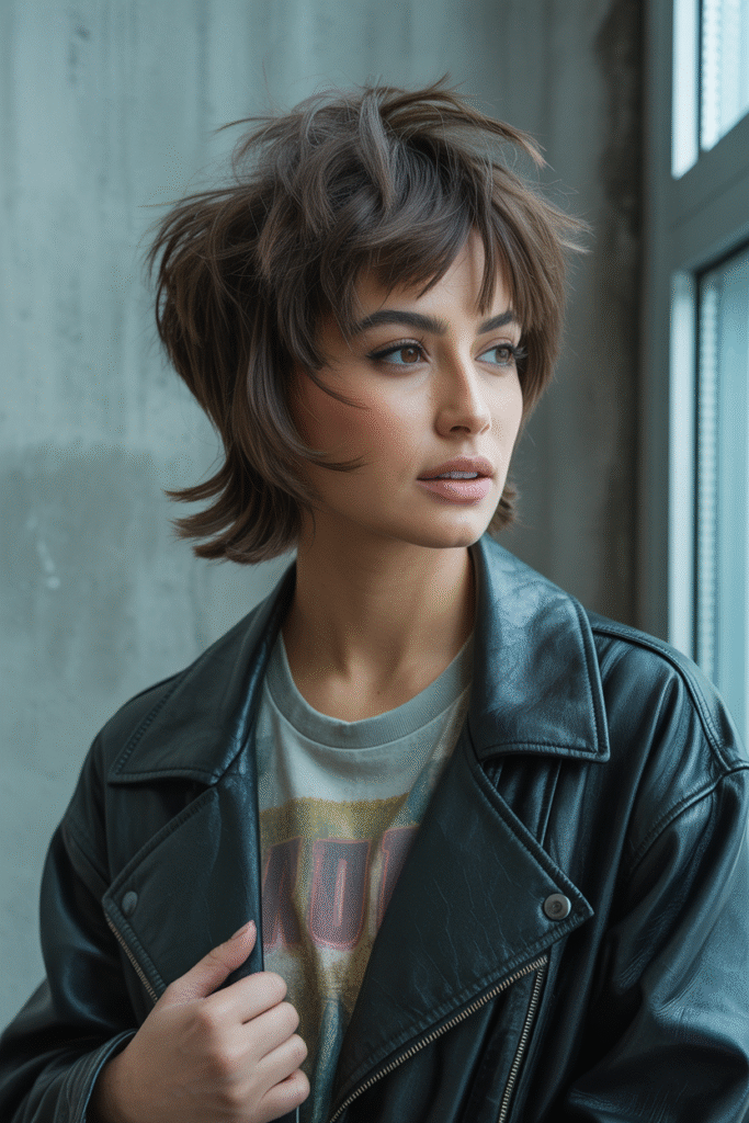 12 Butterfly Haircut Ideas with Curtain Bangs (2025) 7 The Wispy Shag Butterfly