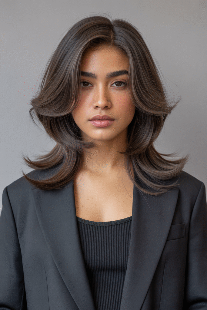 10 Long Layers with Curtain Bangs for a Fresh Look 7 The Wispy and Ethereal Look