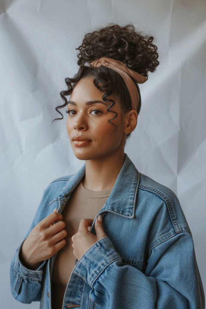 9 Curly Ponytail Hairstyles for Black Women 2 The Classic High Puff Ponytail