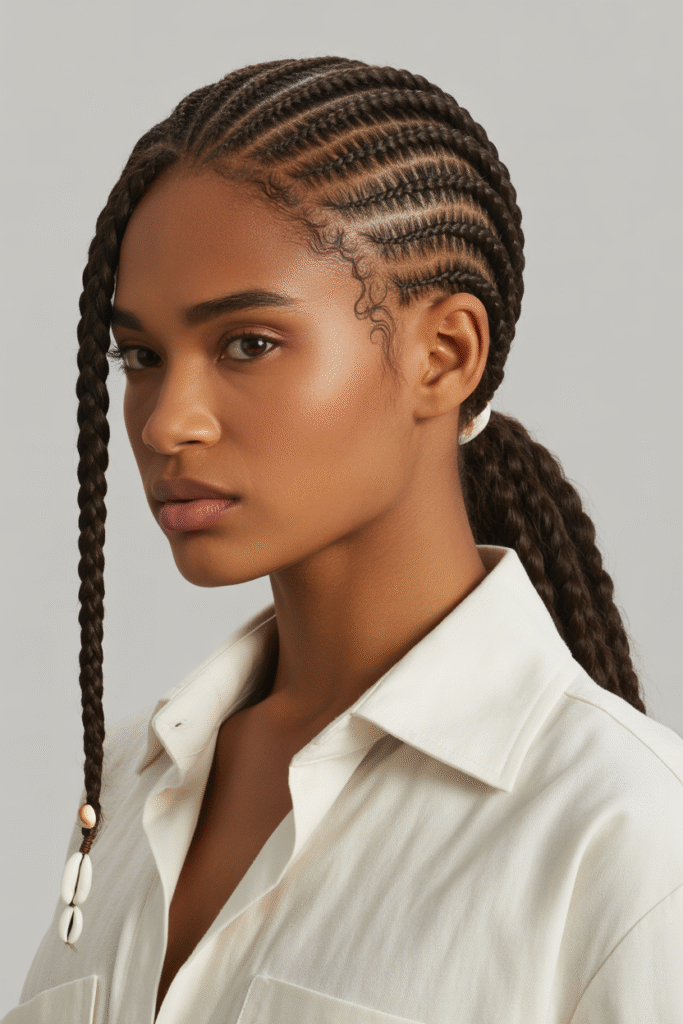 The Fulani Braid Ponytail