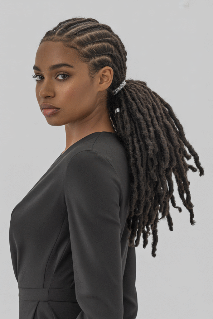 9 Curly Ponytail Hairstyles for Black Women 9 the Faux Locs Curly Ponytail